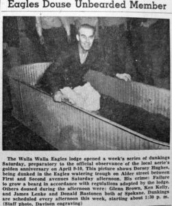 Eagles dunk tank Dorsey Hughes Apr 1948