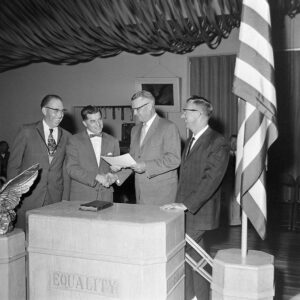 Eagles installation Ahlquist. Copeland Collins Coney May 1963